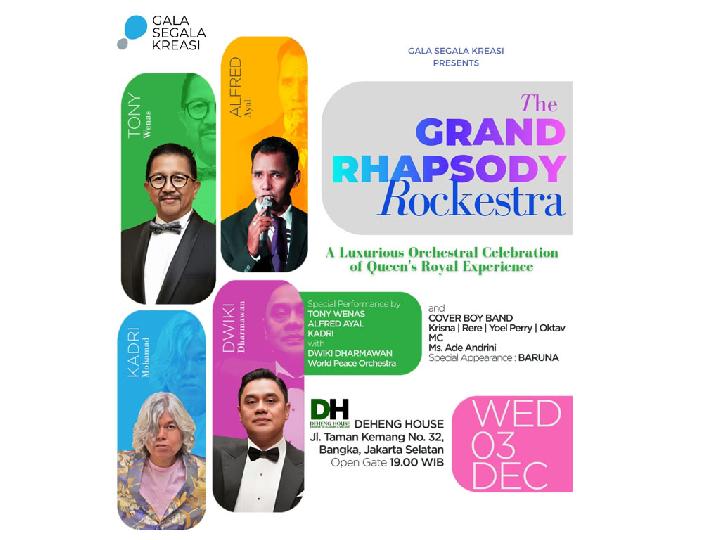 The Grand Rhapsody Rockestra Bakal Rayakan Karya-karya Queen dalam Balutan Orkestra