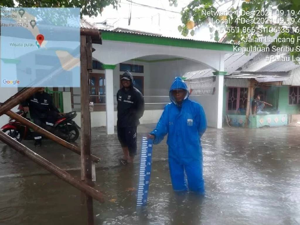 Banjir Rob Landa Enam Lokasi di Pulau Pari Kepulauan Seribu, Jakarta