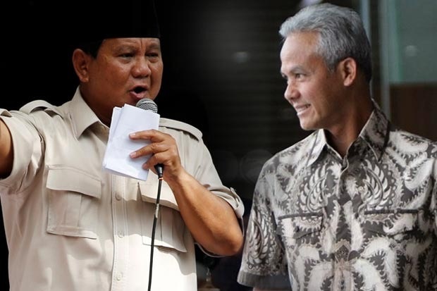 Prabowo dan Ganjar Pranowo Disebut-sebut Capres Terkuat