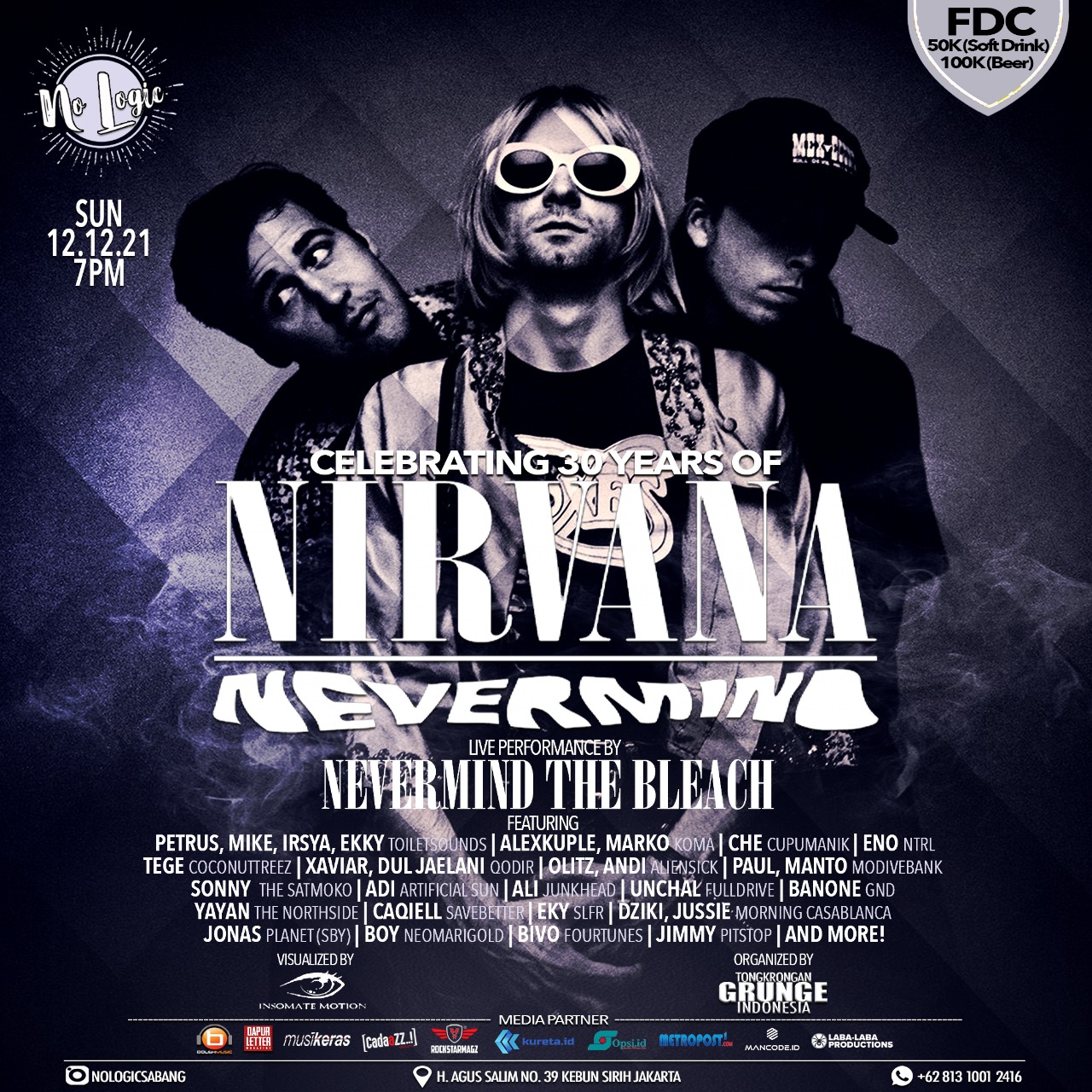 Catat Tanggal Konser Perayaan 30 Tahun Album Nevermind Nirvana di Jakarta