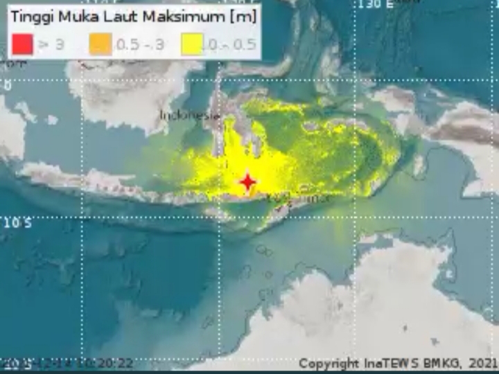 Gempa Magnitudo 7,5 Guncang Larantuka NTT BMKG Beri Peringatan Dini Tsunami