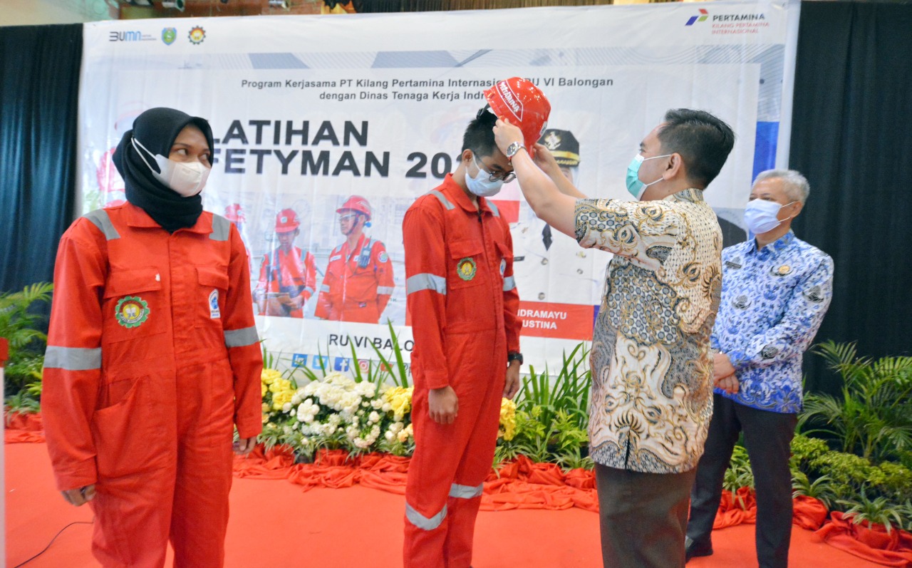 Ratusan Pemuda Indramayu Ikut Pelatihan Safetyman Pertamina Balongan