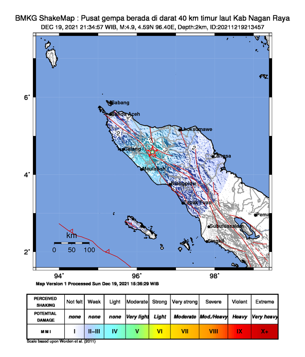 Gempa Magnitudo 4,9 Guncang Nagan Raya 