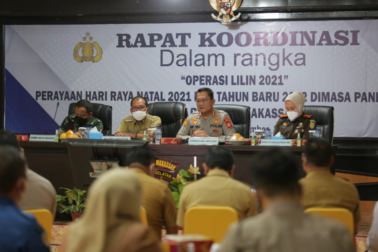 Wali Kota Makassar Bersama Forkopimda Gelar Rakor Perketat Pengamanan Nataru