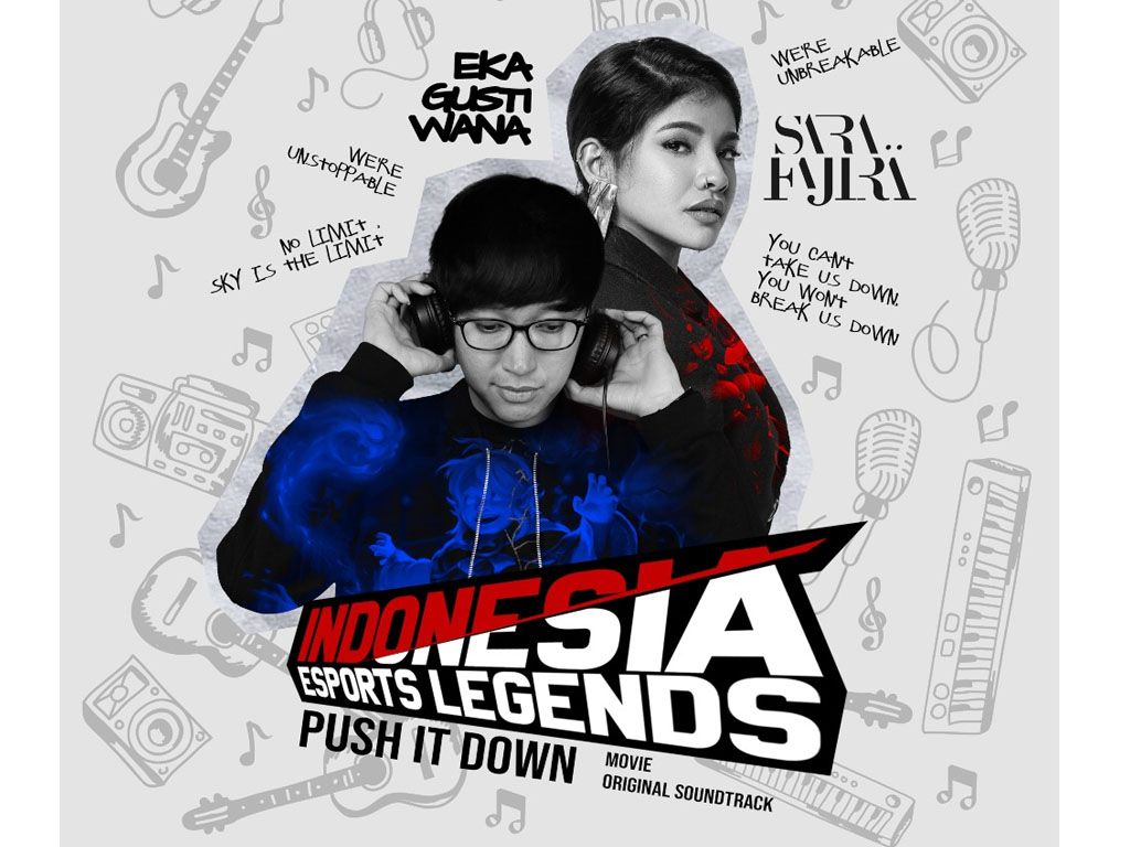 Eka Gustiwana X Sara Fajira Rilis Push It Down, OST Film Dokumenter Indonesia Esport Legends