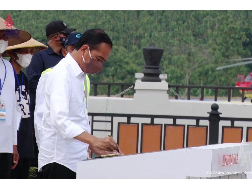 Presiden Jokowi Resmikan Waduk Randugunting di Blora, Jawa Tengah