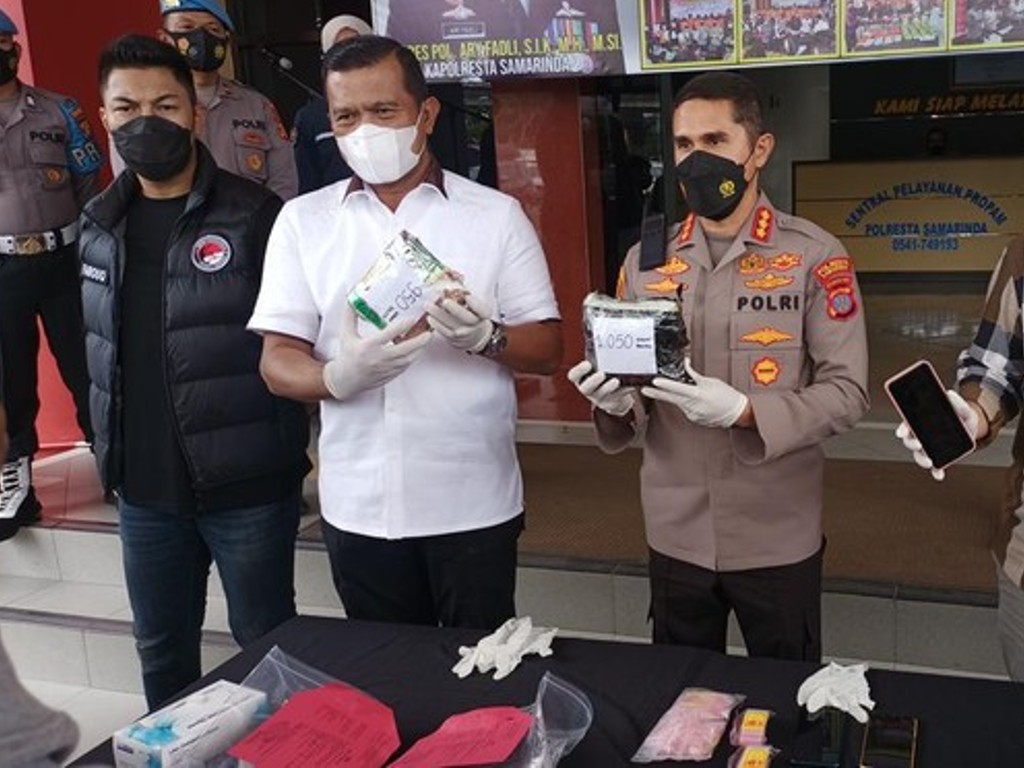 Polisi Gagalkan Peredaran Dua Kilogram Sabu di Kota Samarinda