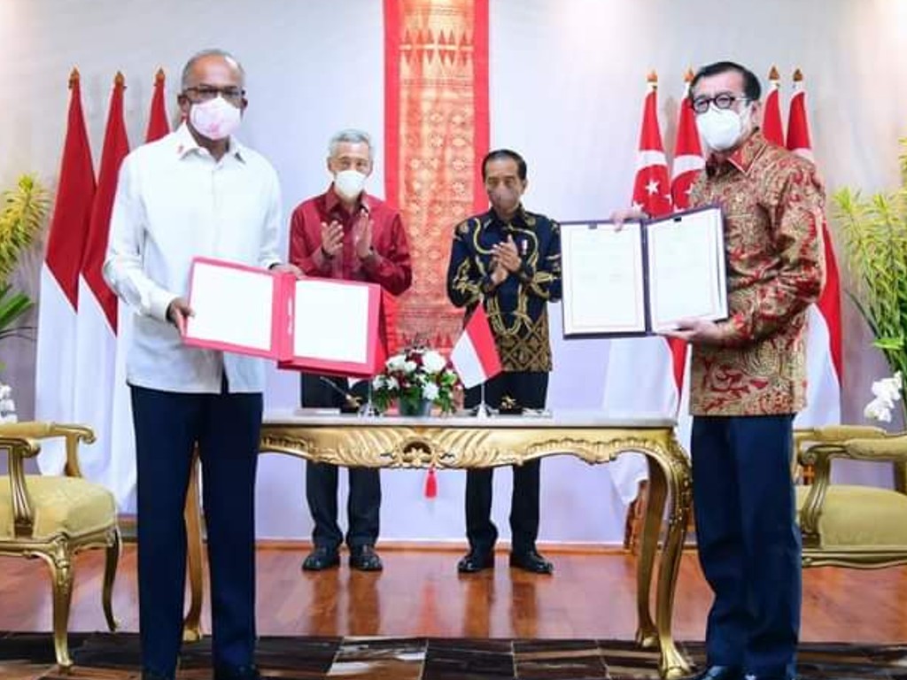 Jegal Koruptor Lari, Indonesia Tandatangani Perjanjian Ekstradisi dengan Singapura