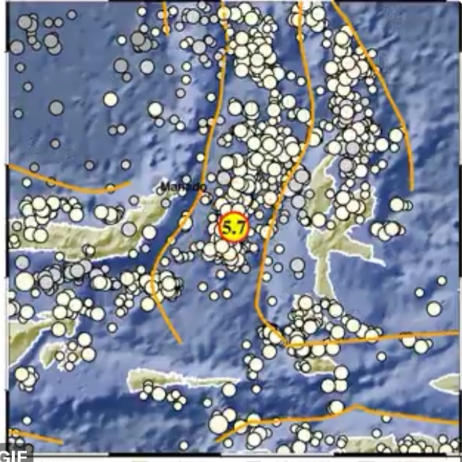 Gempa Bermagnitudo 5.7 Guncang Maluku Utara, Getarannya Dirasakan Hingga ke Manado