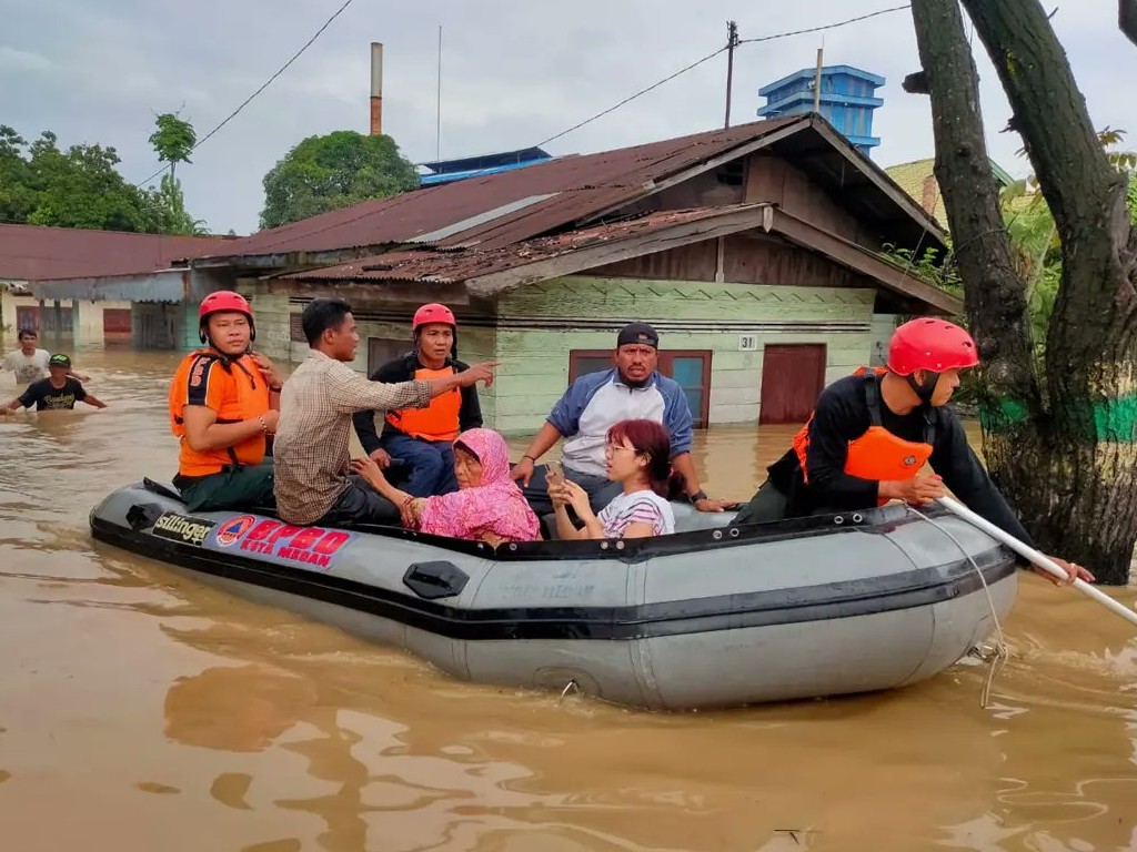 Tiga Hari ke Depan, Sumatra Utara Hujan Deras