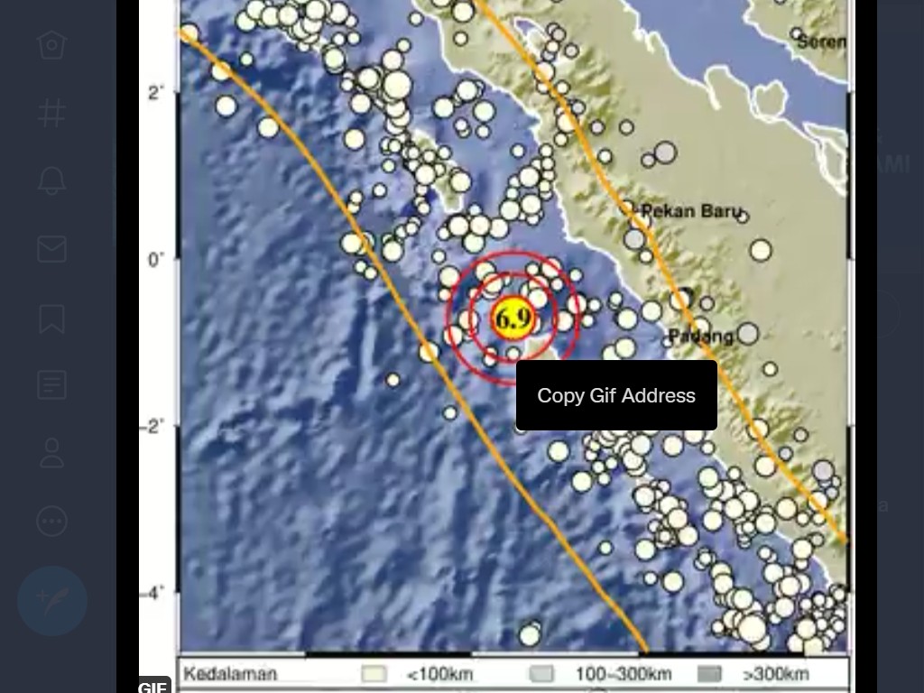 Gempa Magnitudo 6,9 di Nias Selatan, Bergetar hingga Sumatra Barat