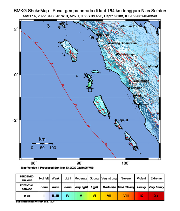 Gempa Susulan Magnitudo 6,0 Guncang Nias Selatan, Sumatra Utara
