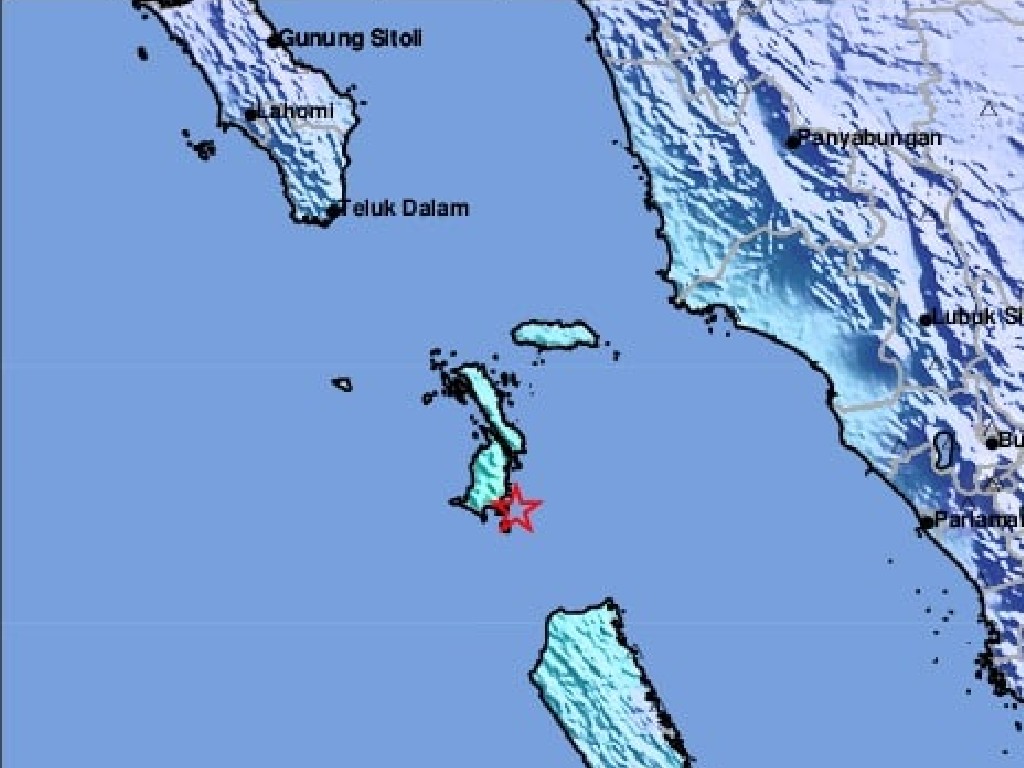Gempa Susulan di Nias Selatan, Magnitudo 5,4 Tak Berpotensi Tsunami