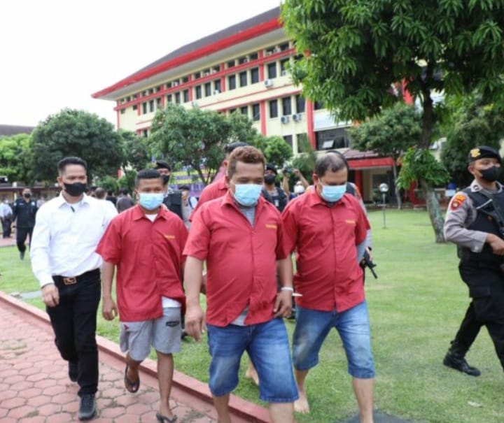 Polisi Ungkap Peran dan Tampang 4 Tersangka Penganiaya Wartawan di Madina