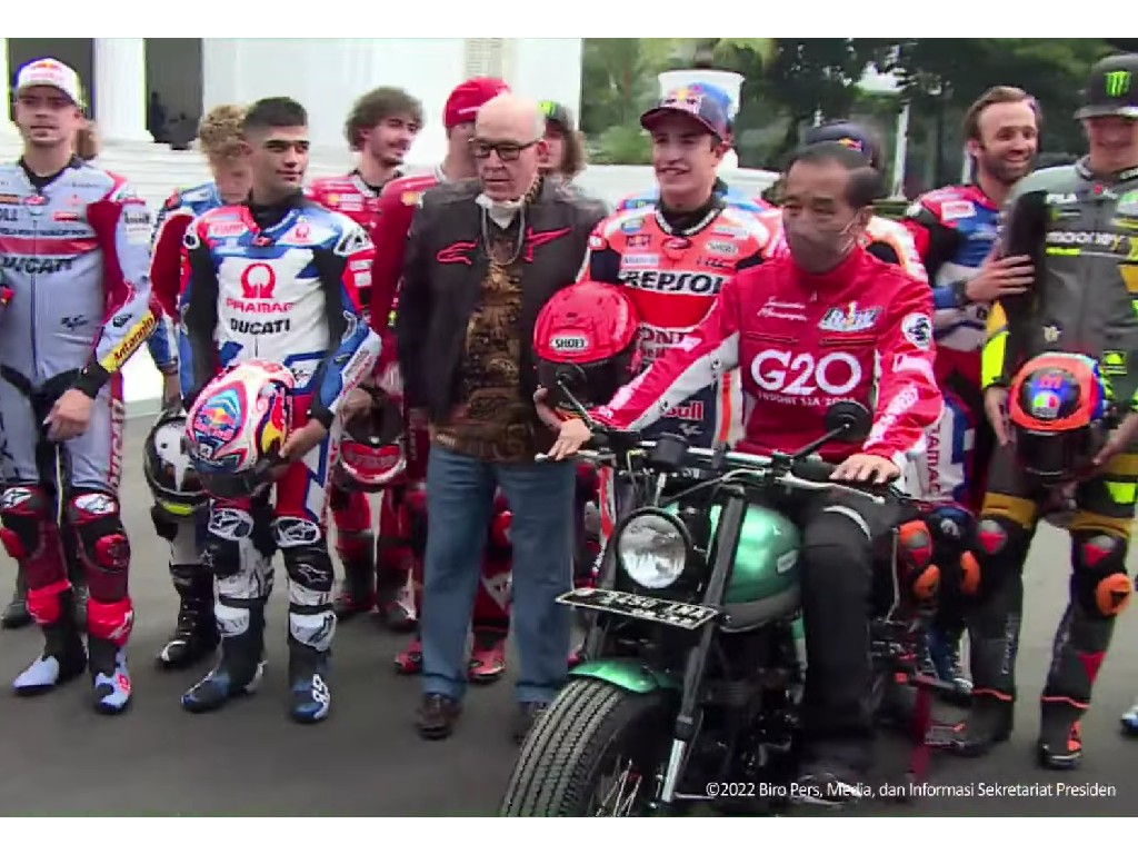 Presiden Jokowi Temui Pembalap MotoGP di Istana Negara