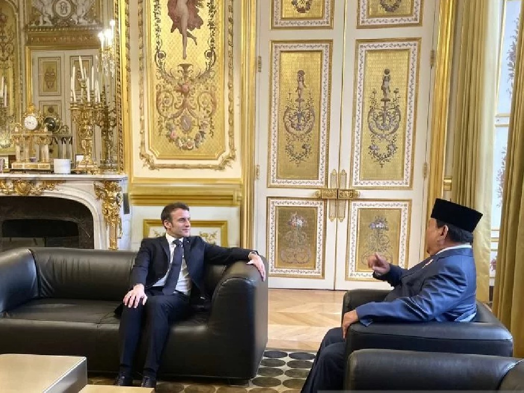 Menhan Prabowo Temui Presiden Prancis, Bahas Apa?