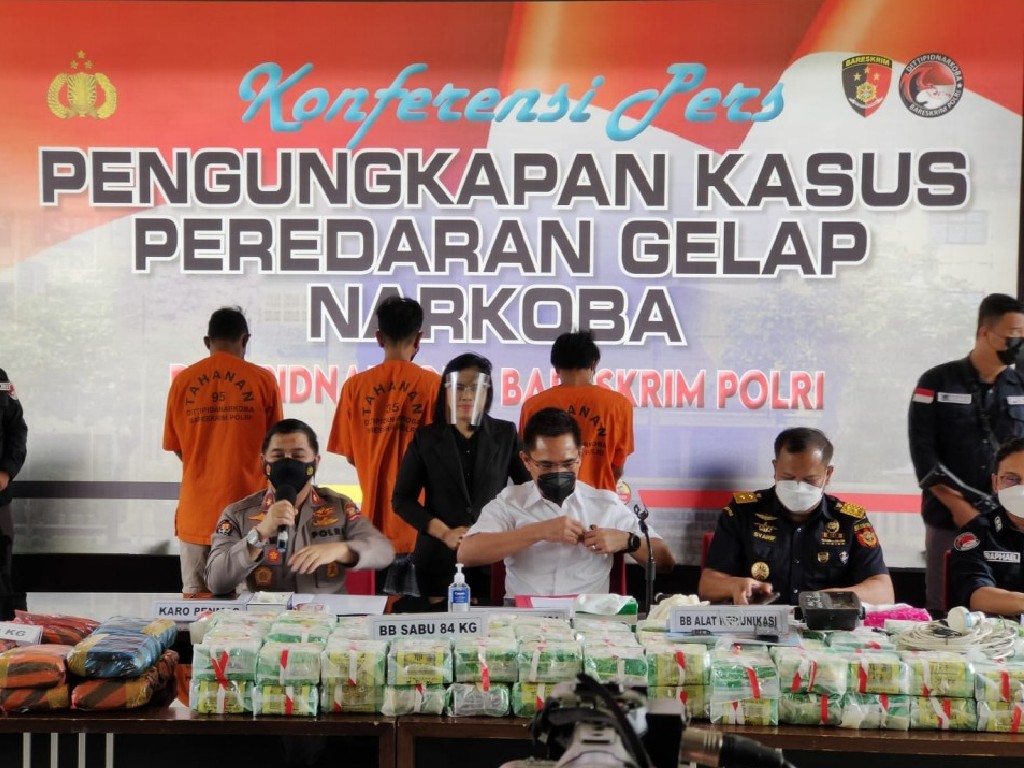 Sindikat Pengedar Sabu 84 Kg dan Ganja 20 Kg Ditangkap dari Perairan Aceh