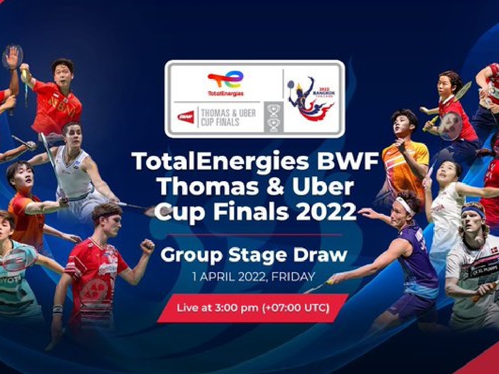 Sore ini, BWF Gelar Drawing Group Thomas Uber Cup 2022