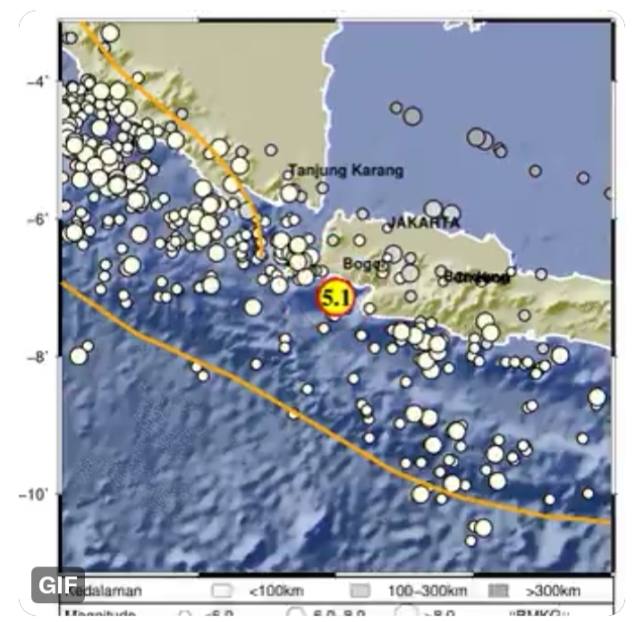 Lebak Banten Diguncang Gempa Susulan Berkekuatan Magnitudo 5.1