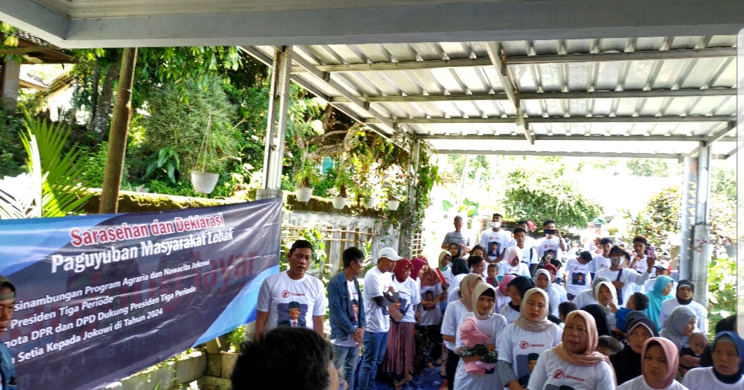 Dukung Program Agraria dan Nawacita, Warga Lebak: Jokowi 3 Periode Agar Berkesinambungan