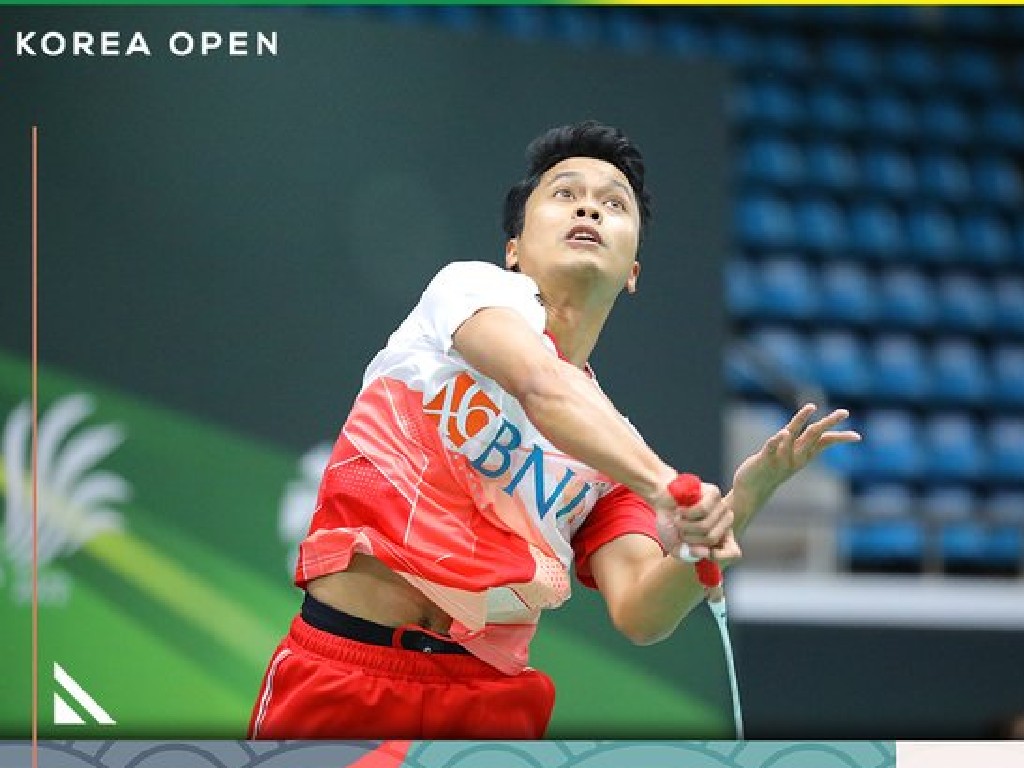 Unggulan Pertama Korea Open 2022 Anthony Ginting Tumbang