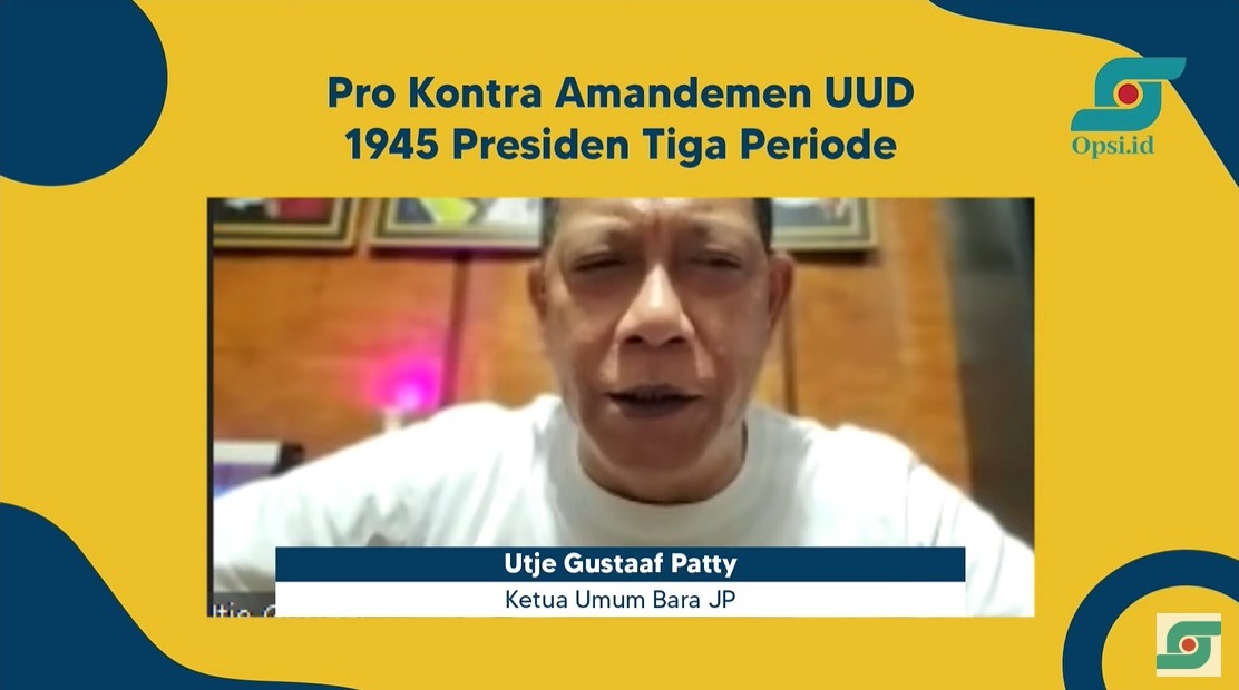 Dukung Jokowi 3 Periode, Bara JP Sebut UUD 1945 Bukan Barang Sakral