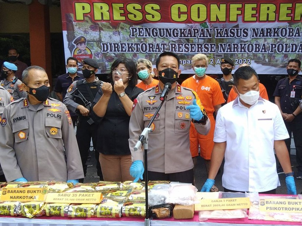 Diungkap Penyelundupan Narkoba 39 Kg Senilai Rp 56 M di Bali