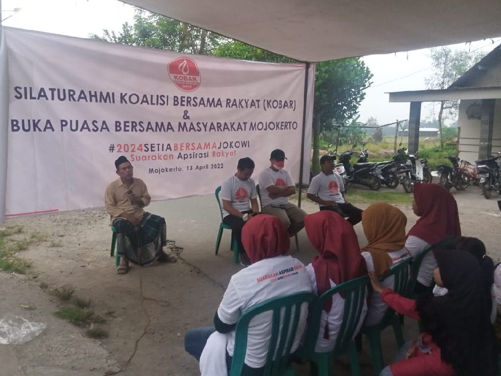 Bersama KOBAR, Masyarakat Mojokerto Berharap Jokowi Maju Satu Periode Lagi