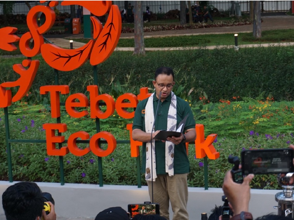 Anies Proyeksikan Tebet Eco Park Jadi Penampungan Air