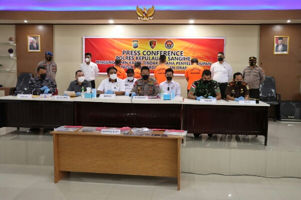Warga Jawa Barat Pelaku Trafficking Ditangkap Polres Kepulauan Sangihe