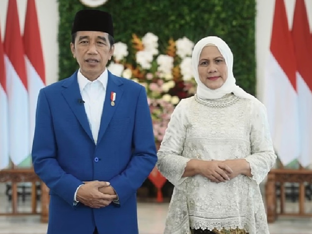 Presiden Jokowi dan Ibu Negara Iriana Ucapkan Selamat Idul Fitri 1443 H