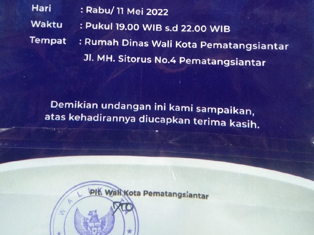 Wali Kota Pematangsiantar Buat Open House? Jokowi Saja Gak Bikin