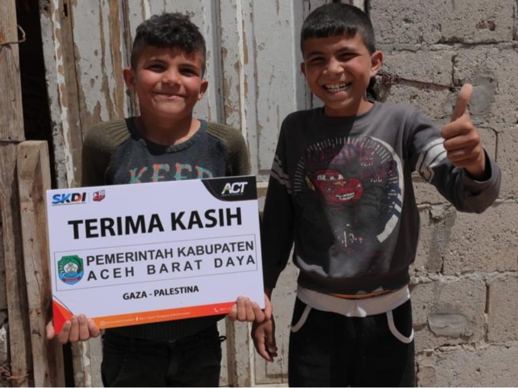 Bocah Palestina: Terima Kasih Pemerintah Aceh Barat Daya