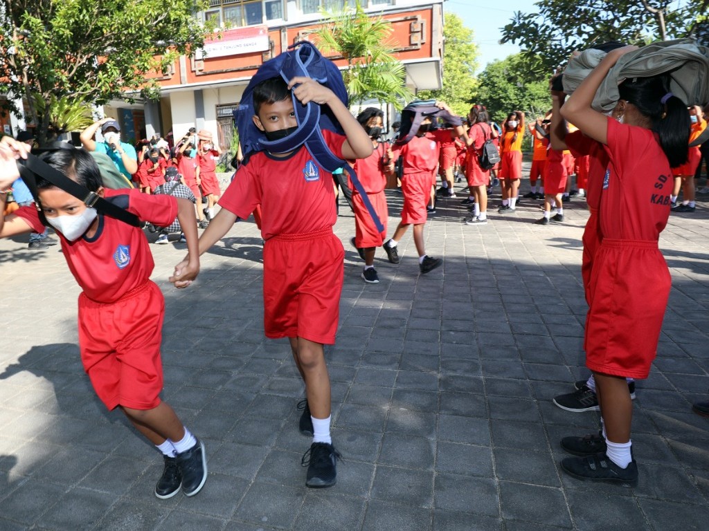 Gempa di Badung Bali, Belasan Pelajar SD Berhamburan Keluar Ruangan