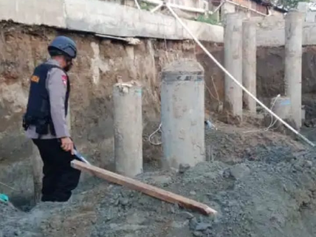 Pekerja Proyek Temukan Bom Mortir di Lokasi Pembangunan RS Colombia Medan
