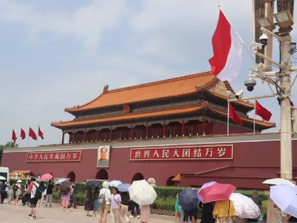 Momen Langka, Merah-Putih Berkibar di Beijing Saat Jokowi Kunjungi China