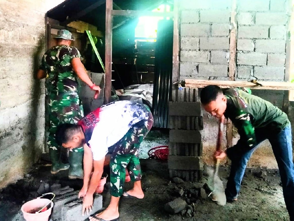 Kodim 0110 Abdya Targetkan Bedah Rumah Janda Miskin Selesai dalam 15 Hari