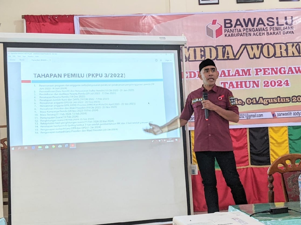 Bawaslu Aceh Barat Daya Gandeng Wartawan Sukseskan Pemilu 2024