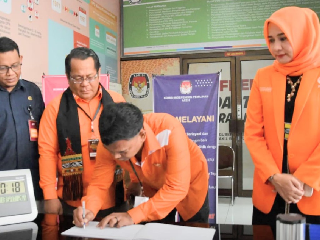 Pemilu 2024, Partai Nanggroe Aceh Mendaftar ke Komisi Independen Pemilihan