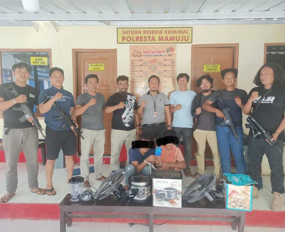 Empat Orang Pencuri di Mamuju, Dua Ditangkap Dua Kabur ke Kalimantan