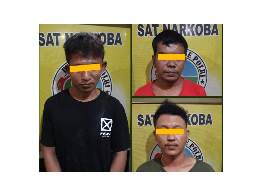 Tiga Orang Pemain Sabu di Binjai Ditangkap, Barang Buktinya 104 Gram