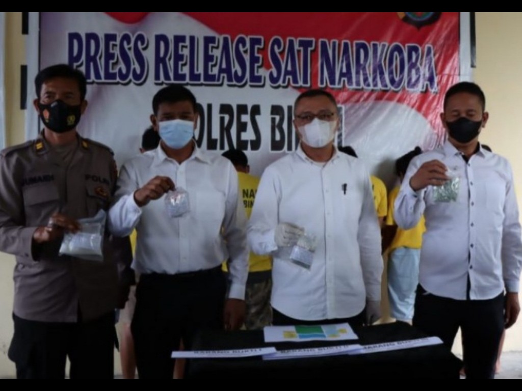 Jaringan Narkoba Aceh-Riau Kandas di Tangan Polres Binjai, 6 Orang Ditangkap