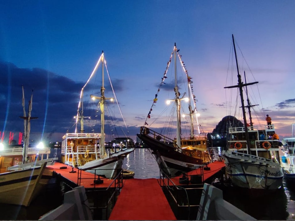 Tiga Kapal Phinisi dari Bulukumba Ramaikan F8 di Kota Makassar