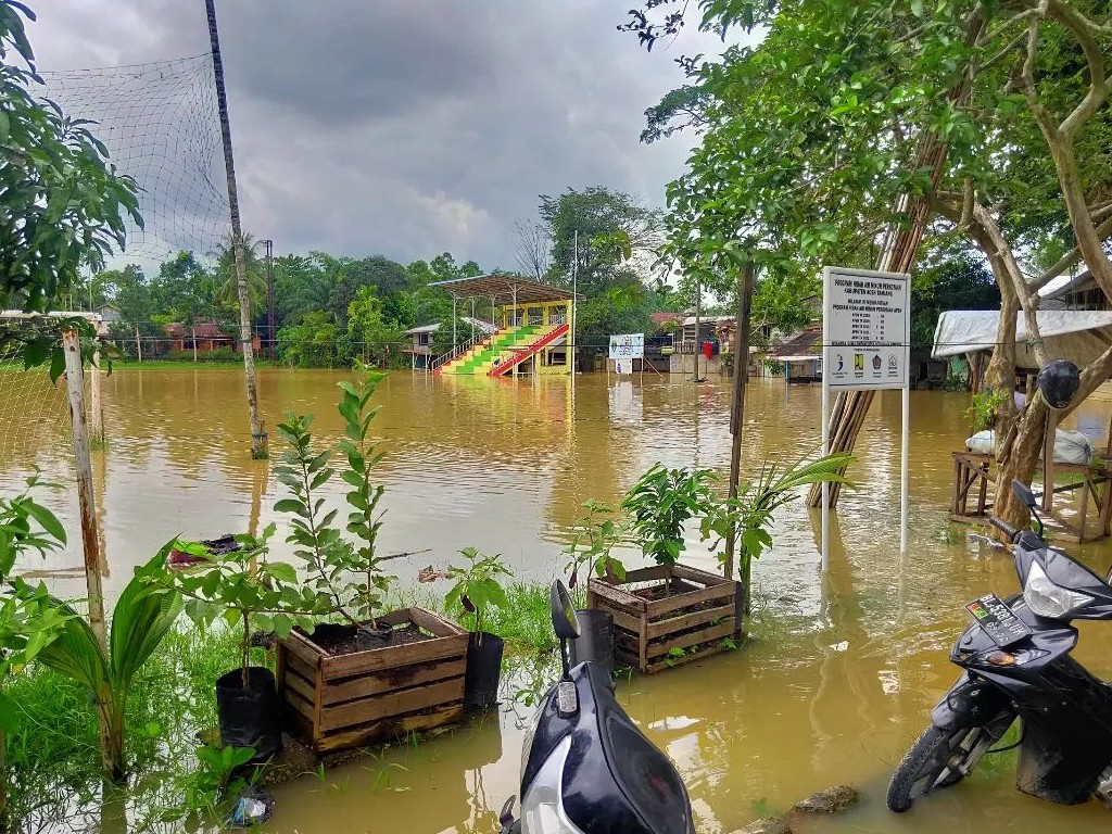 Banjir Setinggi 80 Sentimeter, Akses Jalan di Aceh Tamiang Terputus