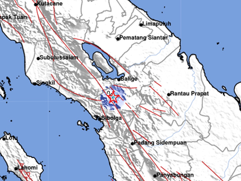 Gempa Magnitudo 3.4 Kembali Goyang Tapanuli Utara
