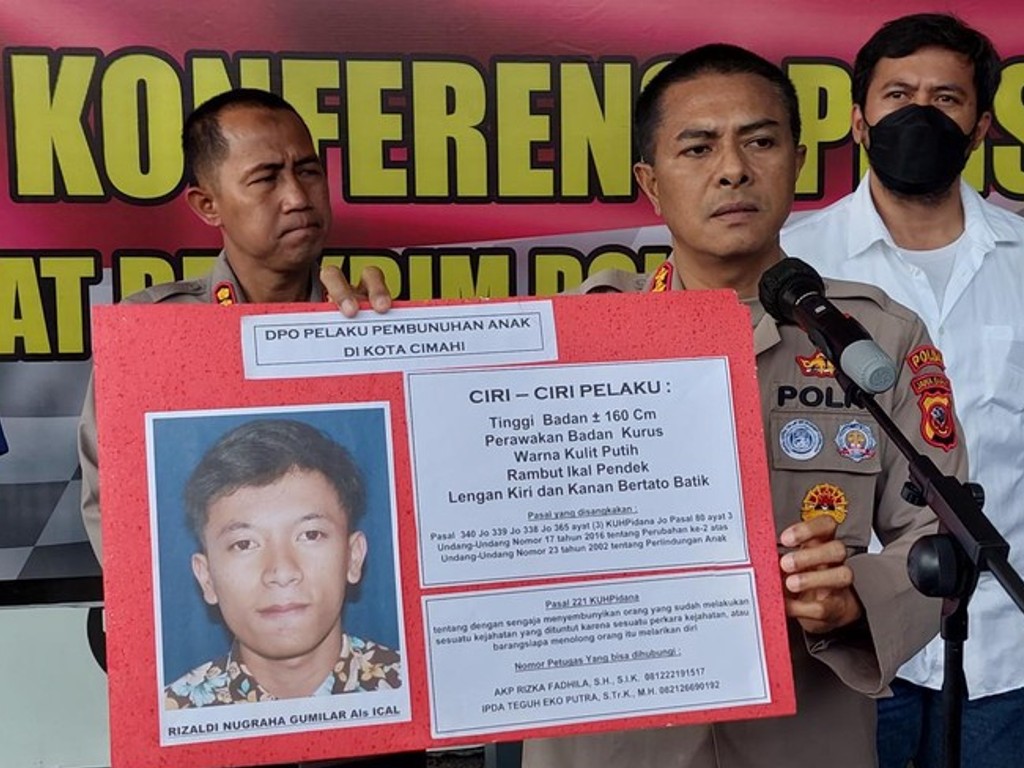 Polisi Rilis Wajah dan Nama Pelaku Pembunuhan Anak Perempuan di Cimahi