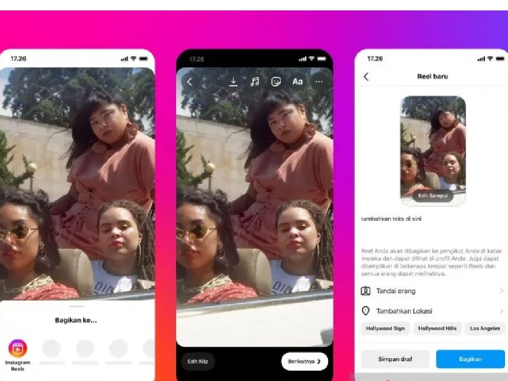Reels Instagram dan Facebook Diperkaya Fitur Baru