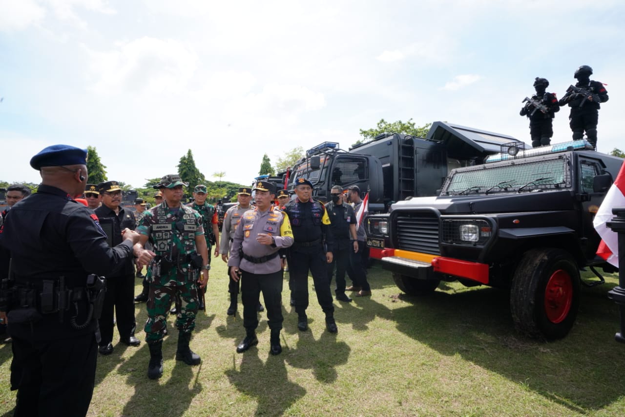 Gelar Pasukan dan Peralatan, Kapolri dan Panglima TNI Ingin KTT G20 Berjalan Sukses