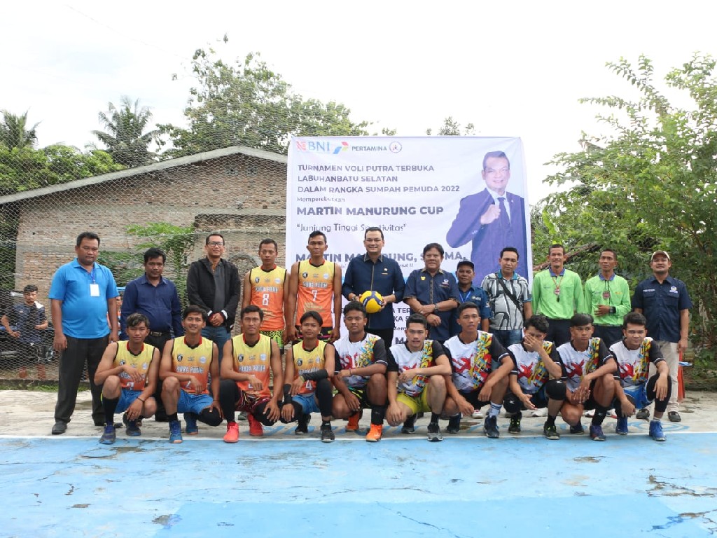 16 Tim Ikuti Turnamen Voli Putra Martin Manurung Cup se-Kabupaten Labuhanbatu