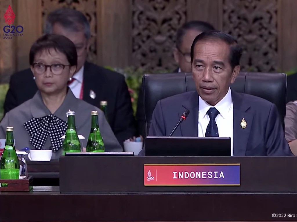 Jokowi Serukan Setop Perang Saat Pidato di Depan Pemimpin G20
